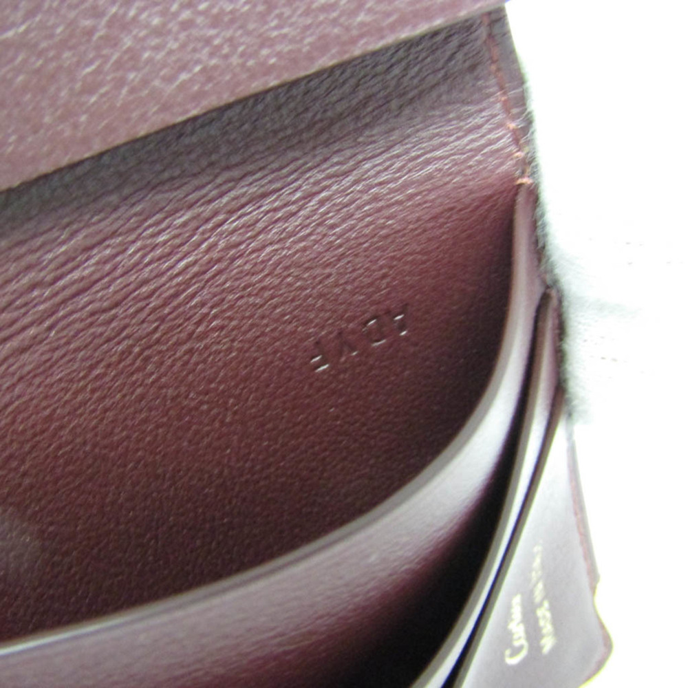 Cartier Must De Cartier L3001372 Leather Card Case Bordeaux - Picture 9 of 9